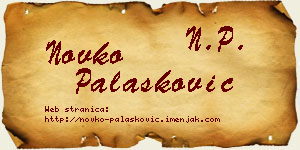 Novko Palasković vizit kartica